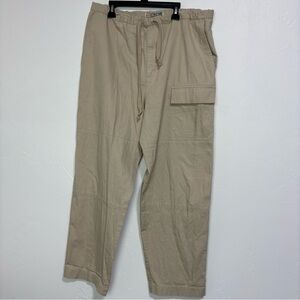 Structure VTG 90s Y2K Men's Ripstop Drawstring Pant Khaki Neutral Medium L30